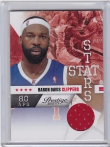 2010 Panini Prestige Basketball Card #19 Baron Davis Game Used 234/249 -NM-Mt - Bild 1 von 2