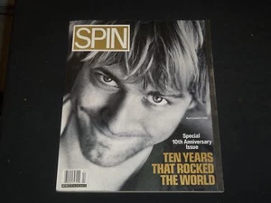 1992 APRIL SPIN MAGAZINE - KURT COBAIN COVER - 10TH ANNIVERSARY ISSUE - SP 4173 - Picture 1 of 1