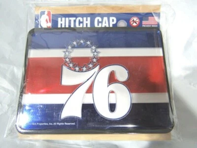 NBA Philadelphia 76ers Laser Cut Trailer Hitch Cap Cover Universal Fit WinCraft - Image 1 of 4