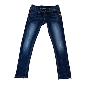 G-Star Womens Jeans Slim Skinny Low Waist Dark Blue Denim Stretch LYNN W33 L32 - Picture 1 of 17