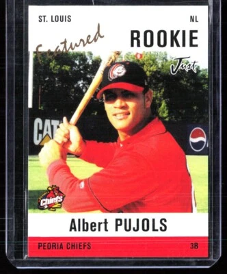 JUST MINORS PEORIA CHIEFS AP3 ALBERT PUJOLS NOVATO RC CARDINALES  Foto 1 de 2