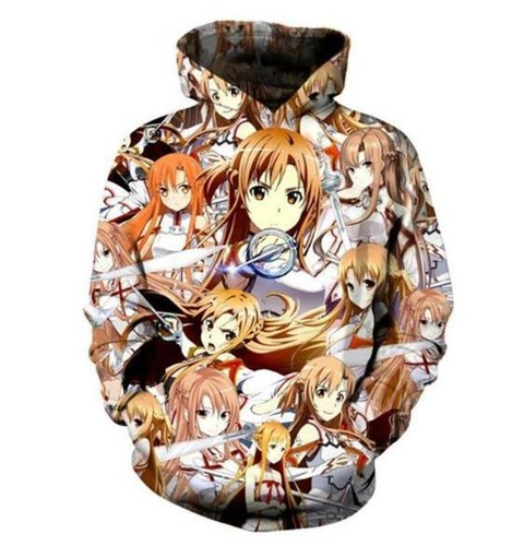 VETEMENTS Felpa con cappuccio Sword Art Online Cosplay Anime Manga
