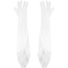 Handschuhe Teeparty-Handschuhe Wei&#223;e Seidenhandschuhe F&#252;r Die G&#228;ste Proms Kleid