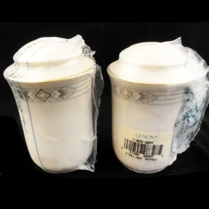 FIRELIGHT by Lenox Salt & Pepper Shaker Set 3.4" tall NEW NEVER USED made in USA - Picture 1 of 2
