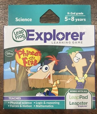 Phineas and Ferb Leap Frog Science Learn Games Leap Pad  Leapster Explorer NEE - Image 1 of 2