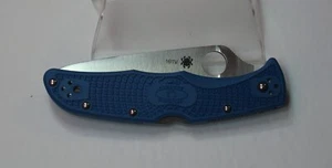 NEW Unused Numbered C10FPBL SPYDERCO Blue Endura 4 Model Folding Knife - Picture 1 of 9