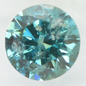 Round Shape Diamond Fancy Blue Color Enhanced Loose 1.39 Carat I1 IGI Certified - Picture 1 of 6