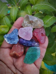 Diverse Collection of Raw Gemstones - Seven Chakra Set & Individual Stones - Picture 1 of 30