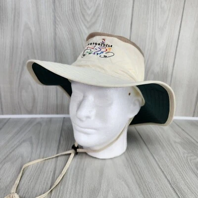 Sombrero de cubo Adams Sunblock 50+ GRANDE motocicleta Ohio ventilado vacaciones blanco roto Foto 1 de 4