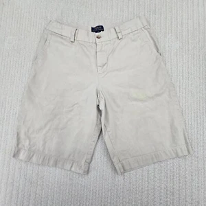 Polo Ralph Lauren Shorts Boys 20 Beige Khaki Flat Front Chino School - Picture 1 of 10