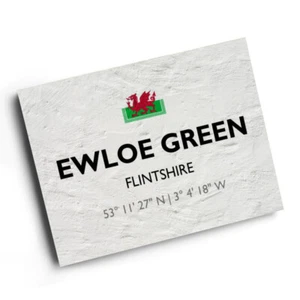 A4 PRINT - Ewloe Green, Flintshire, Wales - Lat/Long SJ2866 - Picture 1 of 2