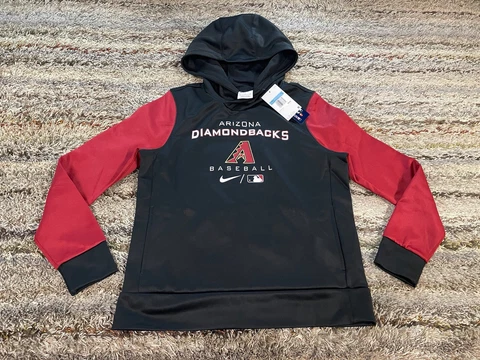 Nike Therma-Fit MLB Arizona Diamondbacks Hoodie Sweatshirt Womens M Medium $80 Cover