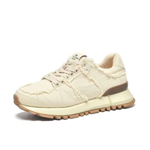 BEAU TODAY Platform Denim Sneakers for Women Womens Chunky Canvas Sneakers Fa... - Picture 1 of 7