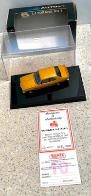 1:43 Autoart Holden LJ Torana XU1 Sunburst with Certificate (#50183) - Image 1 of 4