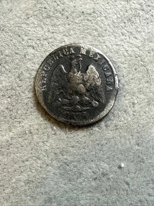1876 - Pi H - Mexiko Silber 10 Centavos - KM#403.9 - sehr selten! - Durchschn. Circ. 192 - Bild 1 von 10