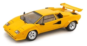 KK Scale 1:12 LAMBORGHINI COUNTACH LP 5000S QV YELLOW 1985 OPENING DOORS/BONNET - Picture 1 of 10