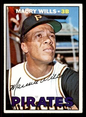 1967 年 TOPPS #570 MAURY WILLS 海盗 EX 套装破损 545790 (KYCARDS) — 第 1/2 张图片