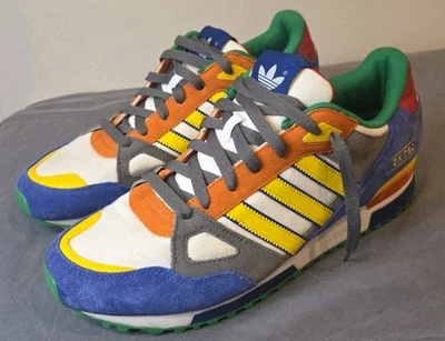Adidas ZX 750 Multicolor Yellow, Red, Gray, Blue, Green, White, Orange Men Sz 12 - Image 1 of 4