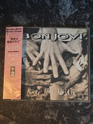Bon Jovi Keep The Faith +2 CD 1992 Japan PHCR-1180 Mercury Rock Hard Rock w/OBI - Image 1 of 4