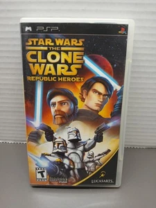 Star Wars: The Clone Wars -- Republic Heroes (Sony PSP, 2009) Complete - Picture 1 of 4