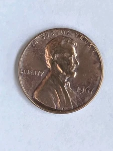 1967 Lincoln Penny No Mint Mark - RARE Error - Picture 1 of 7