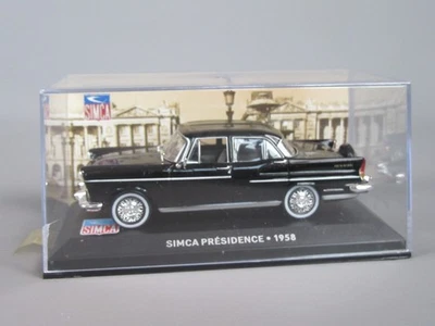 D779 IXO Cina Simca Presidenza 1958 Nero 1:43 + Scatola Le Belle Anni SIMCA - Immagine 1 di 4