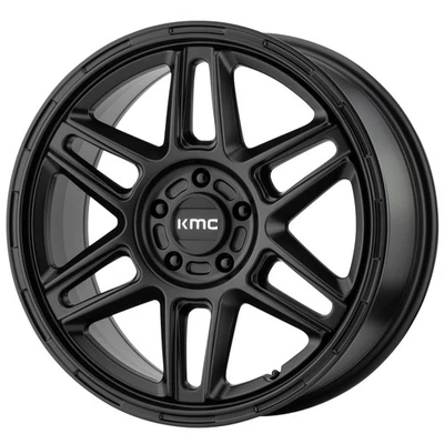 KMC KM716 Nomad 17x8 5x120 +38mm Satin Black Wheel Rim 17" Inch Foto 1 de 4
