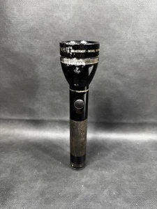 Vintage Mag-Lite 2C Cell schwarz verstellbarer Strahl 9" Taschenlampe Made in USA - Bild 1 von 12