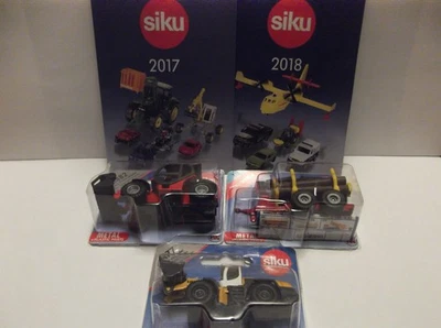 Siku 1645, 1482, 1477 - 3x OVP, Forstanhänger, Teleskoplader + Liebherr Radlader - Bild 1 von 4