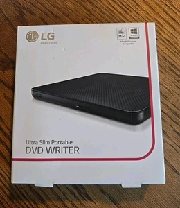 LG SP80NB60 Ultra Slim Portable DVD Writer – USB 2.0, M-DISC, Mac & Windows Comp - Picture 1 of 2
