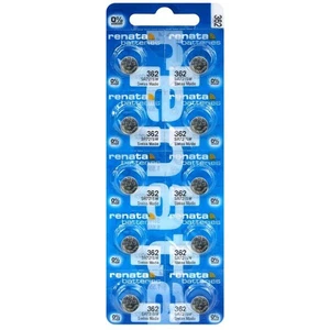 10 Pilas Renata 362 Sr721Sw Plata 1.55V Batería Reloj 10Bl NUEVO - Imagen 1 de 1