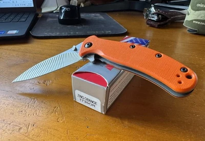 Kershaw 1735OR RJ Martin Zing Knife Scalloped Blade USA - Super Rare - Image 1 of 2