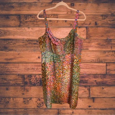 Anthropologie Maeve Confetti Whirl Silk Dress Medium - Image 1 of 4