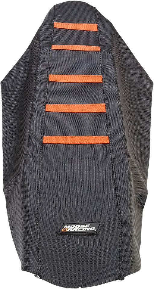 MOOSE OFFROAD acanalado se adapta a la cubierta de asiento - cubierta negra/costillas naranjas - KTM Foto 1 de 1