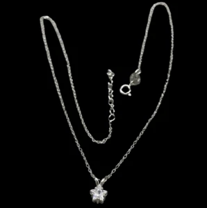 Stella collana donna argento 925 catenina ciondolo puntoluce da Regalo elegante. - Foto 1 di 20
