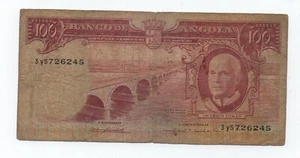 ANGOLA 100 ESCUDOS 1962 PICK 94 LOOK SCANS - Picture 1 of 2
