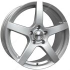 17" Silver Pace Alloy Wheels Fits Toyota Aygo Carina Corolla Starlet Yaris 4x100