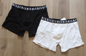 * Alexander Mcqueen McQ 2x Boxer Shorts Trunk talla XL nuevo blanco y negro - Imagen 1 de 6