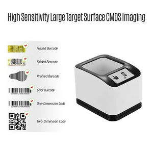 2200 1D/2D/QR Barcode Scanner CMOS Image Desktop Barcode Reader USB Y1Z9 - Picture 1 of 8