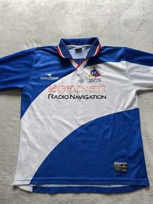 Karlsruhe SC - Diadora vintage 1999/00 Heimtrikot Fußball Jersey Football Kit XL - Bild 1 von 4