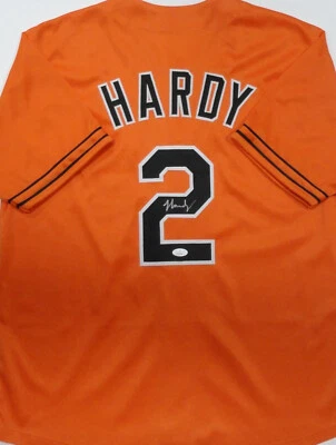Orioles All Star JJ HARDY Signed Custom Replica Orange Jersey AUTO - JSA - Image 1 of 3