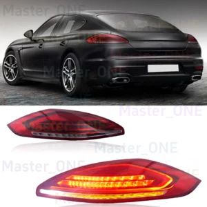 Fit For 2014-2017 Panamera 970 LED Tail Lights Brake Turn Signal Lamps 1 Pair - Picture 1 of 13