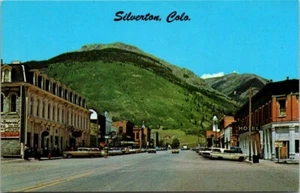 Postkarte Silverton Colorado CO Main Street Animas River Valley San Juan Mountain - Bild 1 von 2