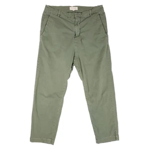 Nili Lotan Paris Pants Tapered Chino Gorpcore Minimalist Normcore 41W11 Green 6 - Picture 1 of 11