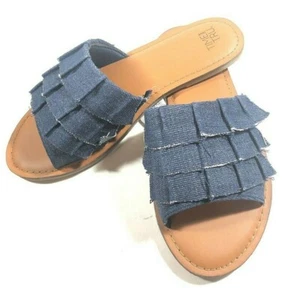 MÚLTIPLES TALLAS: Sandalia Time Tru para mujer 6-11 denim planas - Imagen 1 de 11