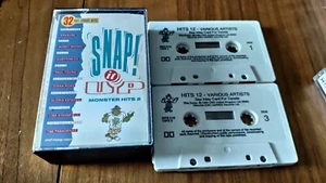 VARIOUS ARTISTS -SNAP IT UP MONSTER HITS 2 -DOUBLE CASSETTE TAPE ALBUM 1990 - Picture 1 of 1
