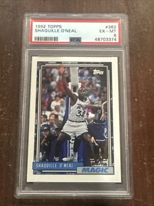 1992 Topps Shaquille O'Neal RC Card #362 PSA 6 - Picture 1 of 2