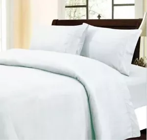Colección de Ropa de Cama Superior 800 TC Algodón Egipcio Blanco Sólido Seleccionar Artículo - Imagen 1 de 1