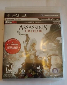 Assassins Creed 3 Ps3 Videogioco Manuale Incluso Playstation 3 Usato - Foto 1 di 3