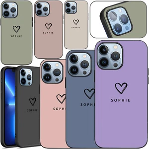 Stylish Name Personalised Case Phone Cover For iPhone 16 15 14 Pro Max 13 12 XR - Picture 1 of 75